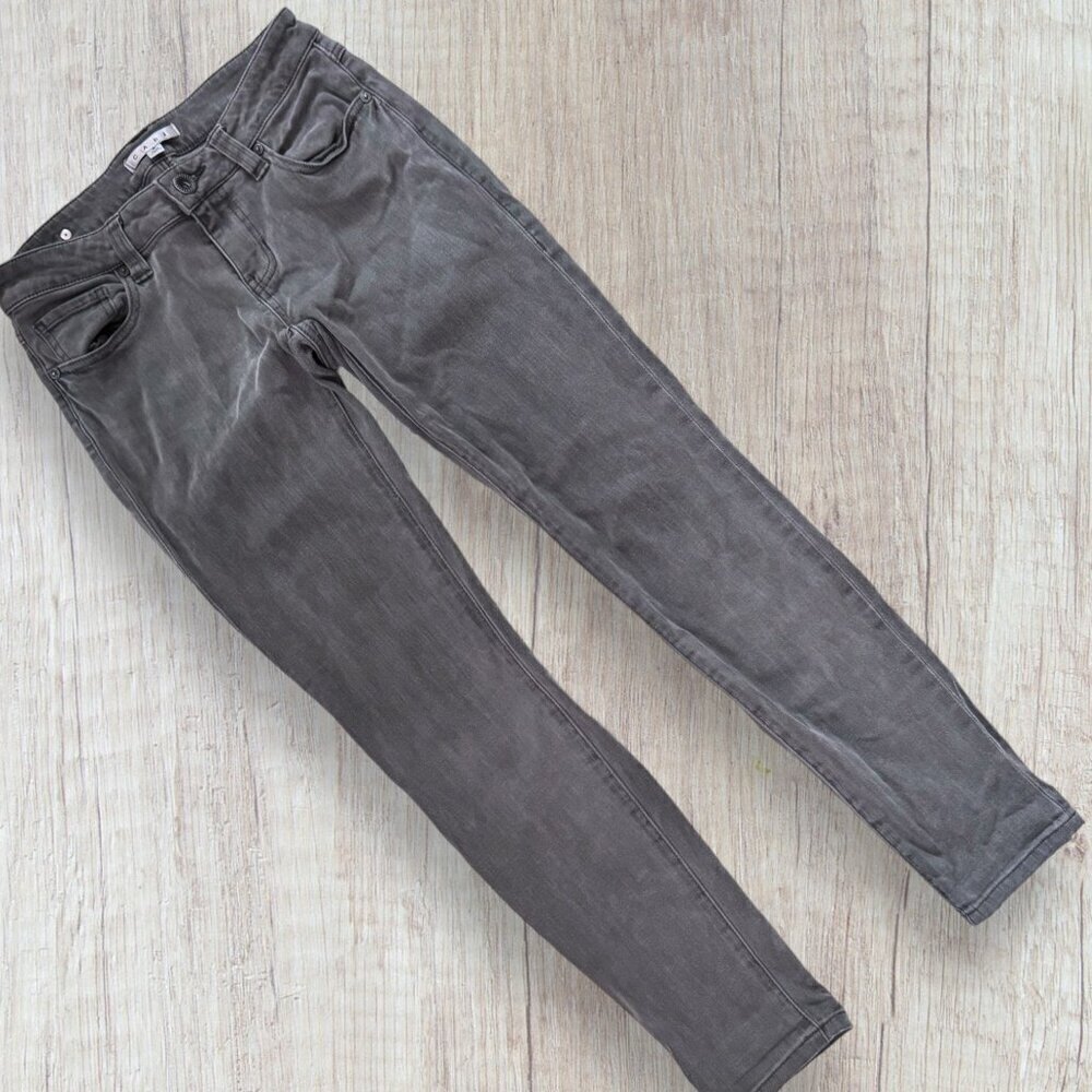 CABI Skinny Stretch Gray Denim Jeans Women's Size 2